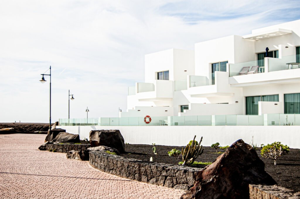 Modern outdoor design showcasing landscaped open spaces and functional layout