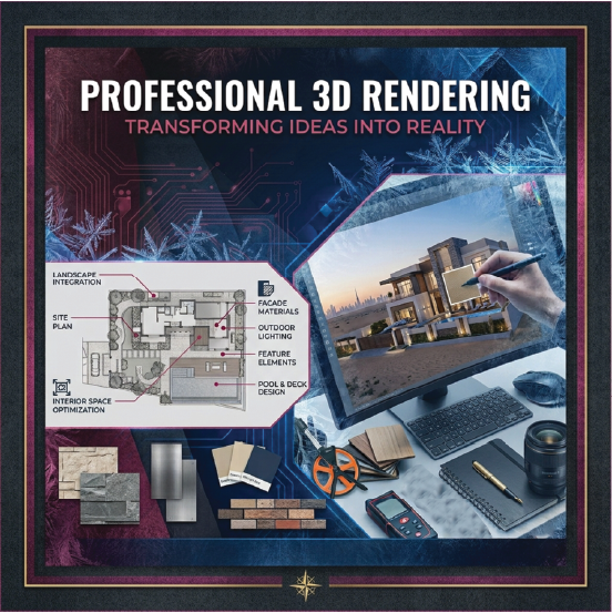 3D rendering service freelance architect
